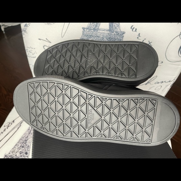 *SOLD* Prada Macro Nylon &amp; Leather Platform Sneaker - Picture 7 of 10